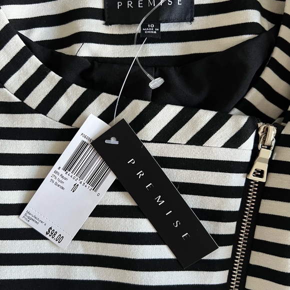 Women’s Cotton Moto Jacket NWT size 10 - Picture 2 of 3